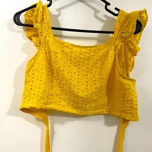 Yellow Crop top